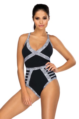 Kostium kąpielowy jednoczęściowy ze wstawkami L4431