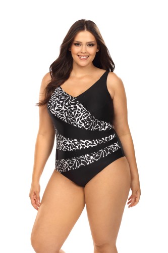 Jednoczęściowy kostium kąpielowy z kolekcji Plus Size L4452/2