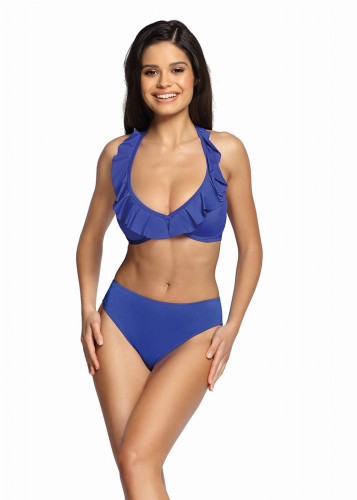 Dwuczęściowy kostium kąpielowy z falbanką L3104