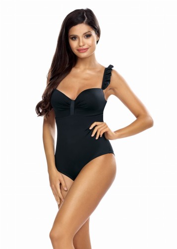 Kostium kąpielowy jednoczęściowy z falbankami L4494