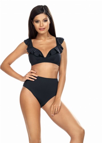Dwuczęściowy strój kąpielowy z falbanką L2416