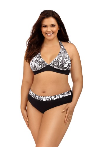 Strój kąpielowy dwuczęściowy z kolekcji Plus Size z miękką miską L1206
