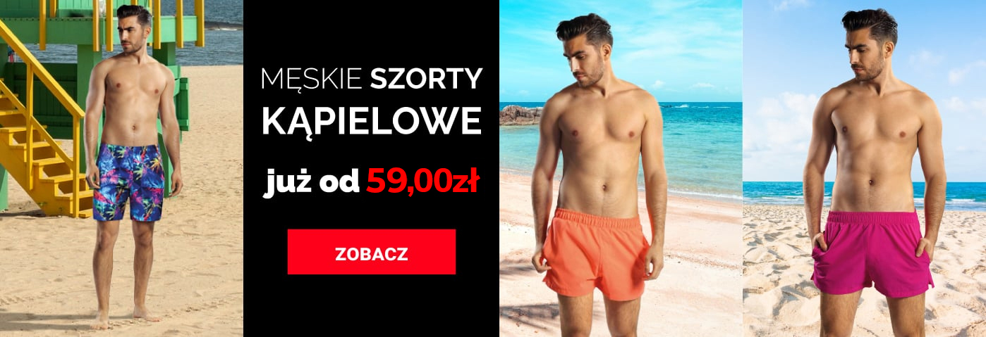 Męskie szorty kąpielowe już od 59 zł